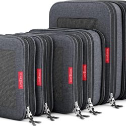 Compression Packing Cubes for Travel Organizers with Double Zipper, LeanTravel